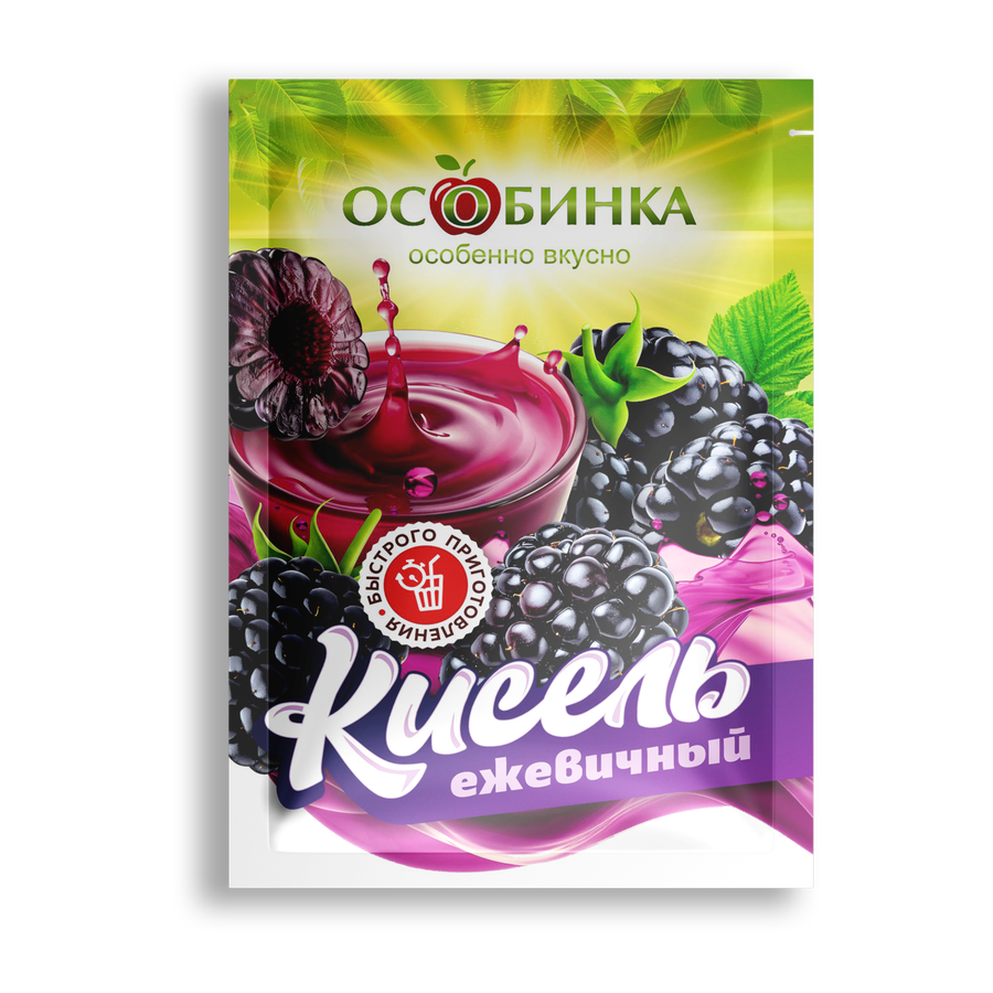 Кисель ежевичный